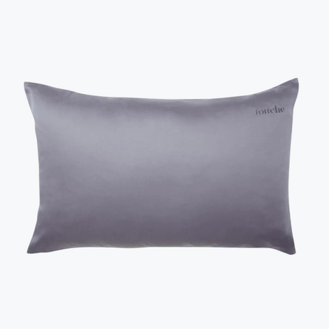 Vegan Silk Pillowcase  - Charcoal