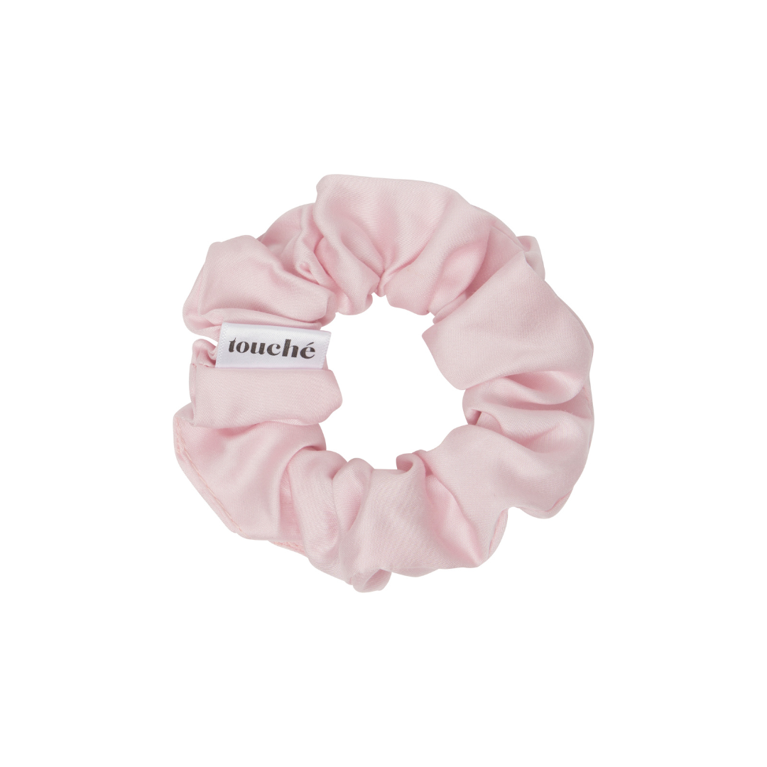 Vegan Silk Scrunchies - Pink