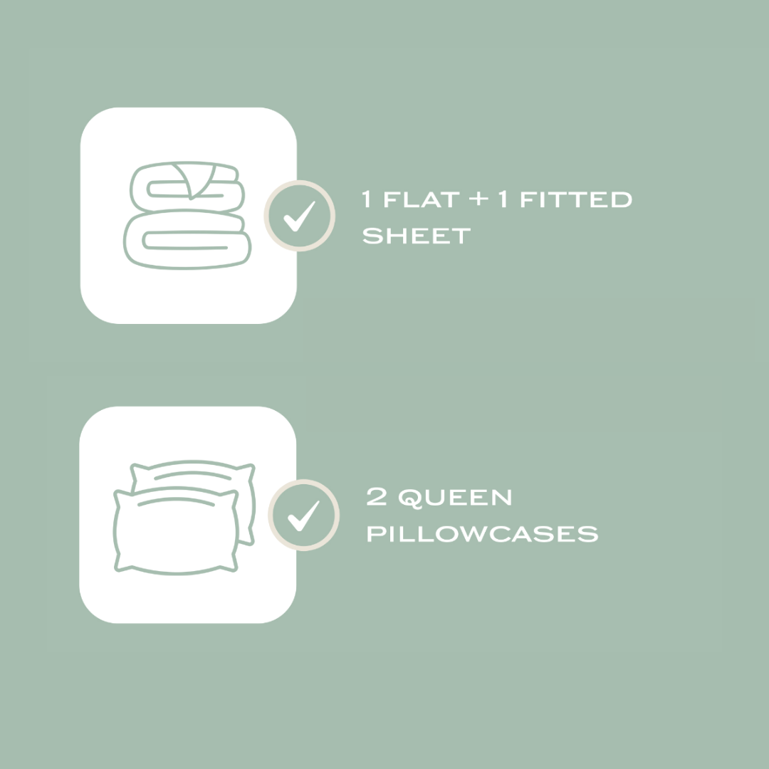 Eucalyptus Sateen Sheet Set - Sage [Pre-Order]