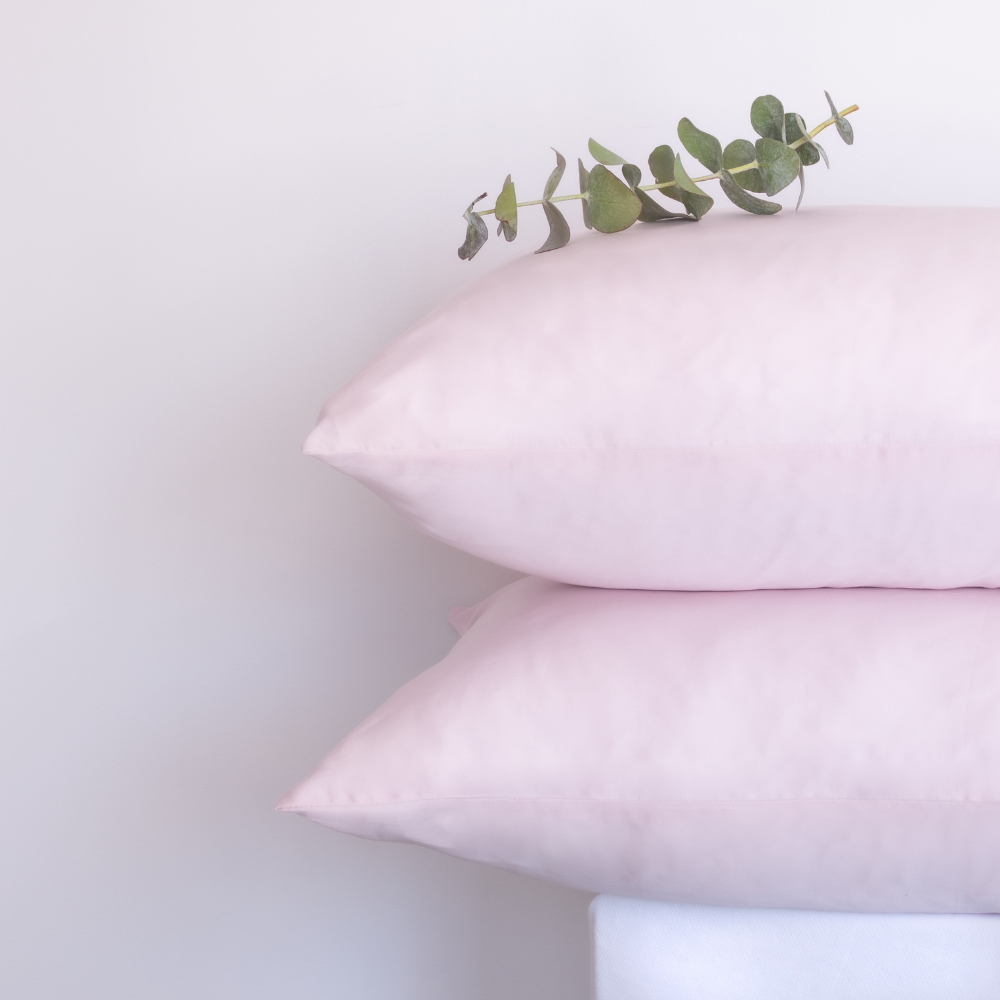 Vegan Silk Pillowcase  - Pink