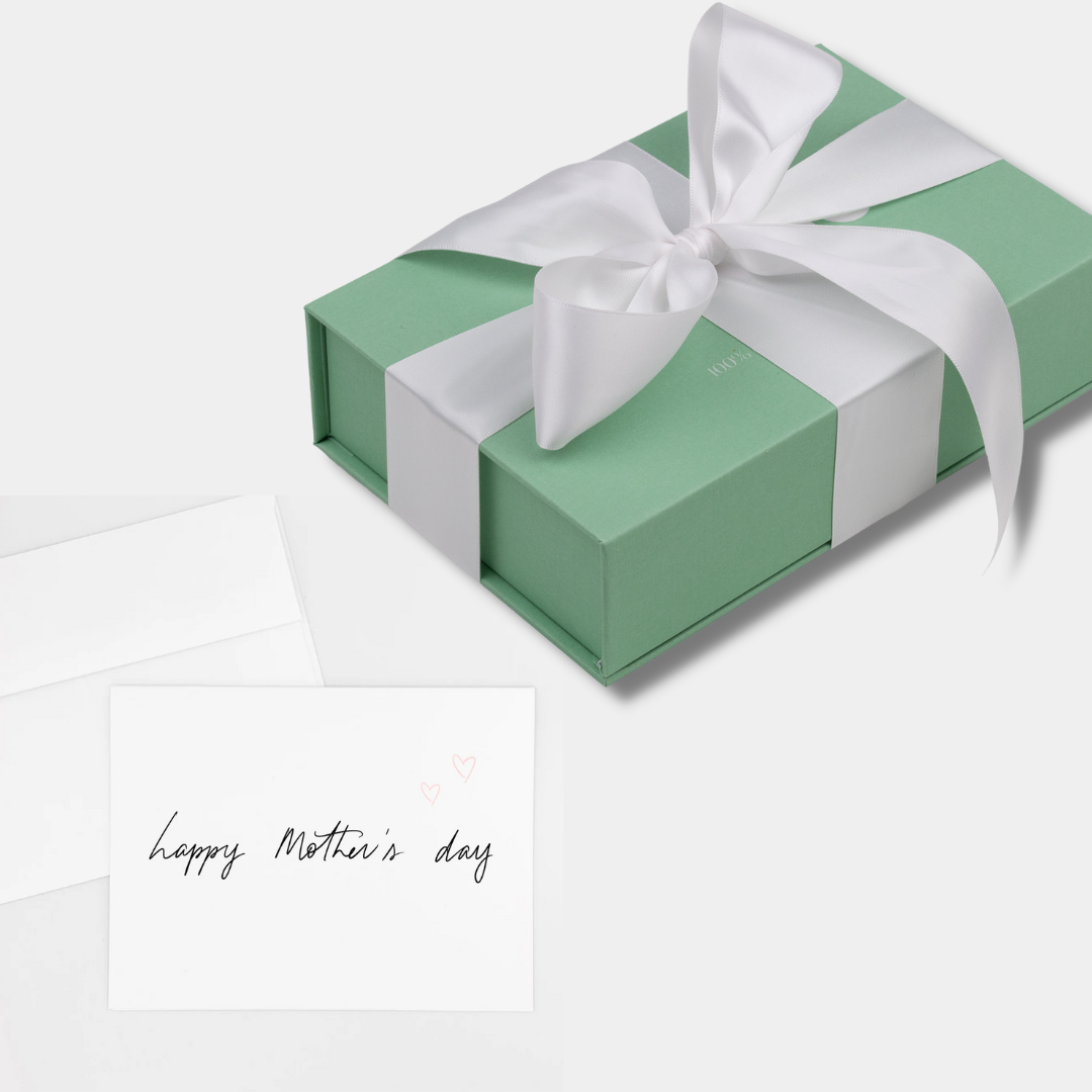 White Ribbon Gift Wrap & Card